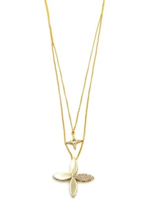 Remstdrk Çiçek Kolye - Altın