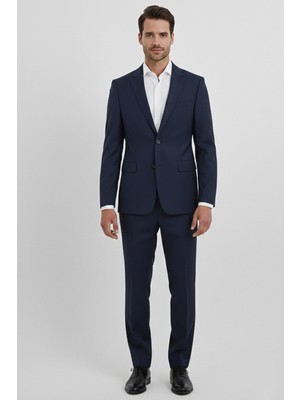 Uki Lacivert 6 Drop Klasik Takım Elbise