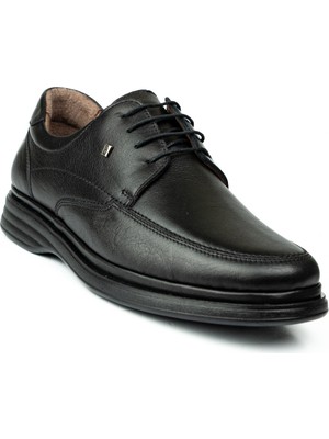 Voyager M841 Siyah Deri Bağcıklı Günlük Erkek Ayakkabı