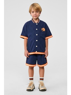 NBT Jeans Bg Store Erkek Çocuk Desenli Eşofman Üstü