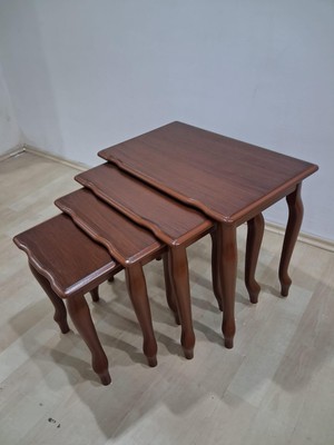 Bengi Ankara Mobilya Zigon Sehpa Lükens Eko Ht 90578 Kayın Aslan Ayak Ceviz El Yapım