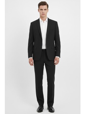 Uki Siyah 4 Drop Klasik Takım Elbise