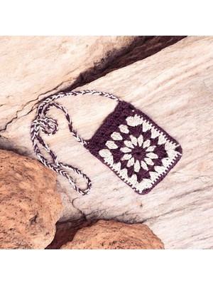 Lal Dizayn El Yapımı Pamuk Ip Telefon Çantası