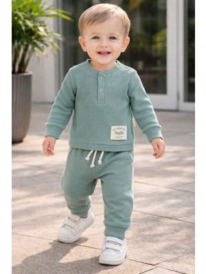 Minitex Waffle Kumaş Mevsimlik Bebe Takım