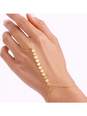 Hakan Mücevherat Kalp 14 Ayar Altın Şahmeran Bileklik