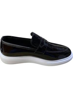 Güven Kundura Erkek Düz Kalın Taban Rugan Mat Ayakkabı