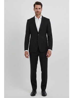 Uki Siyah 6 Drop Klasik Takım Elbise