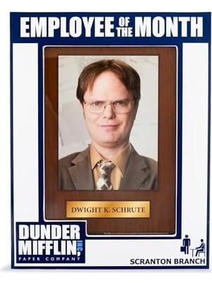 Storemax Silver Buffalo "ayın Ofis Çalışanı 5"" x 7"" Fotoğraf Çerçevesi", Mavi/beyaz