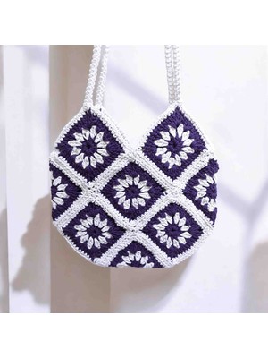 Lal Dizayn El Yapımı Örgü Omuz Çantası