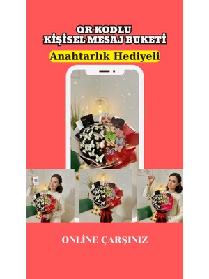 Online Çarşınız Sevgililer Günü Hediyesi | Senden Önce – Senden Sonra C2 Seviye Qr Kodlu Kişisel Mesaj Buketi