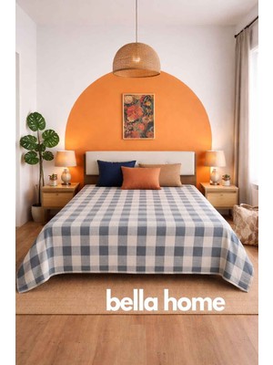 Bella Home Çift Kişilik Moda Jakarlı Tek Pike | 200X230 cm | Modern Tasarım | Yumuşak Dokulu