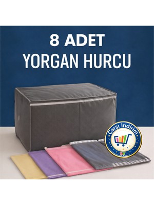 Nistabolje 8 Adet Hurç Yorgan Hurcu Eşya Taşıma Hurcu Büyük Mega Boy