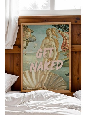 Satürn Design The Birth Of Venus Get Naked Klasik Portre Pop Art Çerçeveli Tablo Banyo Için Eğlenceli Sanat Bathroom Altered Art