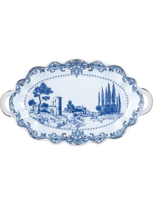 UltraMint 17CM Oval Seramik Servis Tabağı, Şık ve Dayanıklı Tasarım