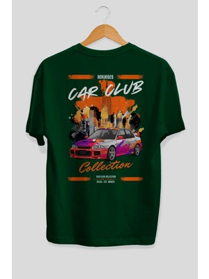 Ankhises Araba Club Serisi 29 Arka Baskılı Oversize T-Shirt %100 Pamuk Erkek Kadın