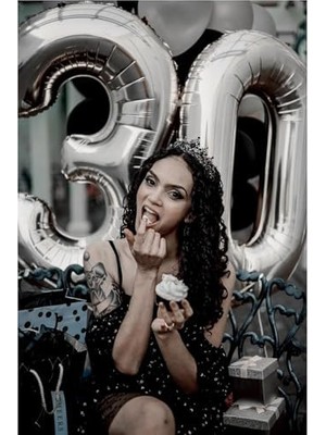 Storemax Xesha 8 Rakamı Doğum Günü Balonu Yaş Günü Gümüş Renk Uçan Balon 102 cm Doğum Günü ve Parti Dekorasyonu Büyük Boy Folyo Helyum Uçan Balon Yaş 8 Sayısı