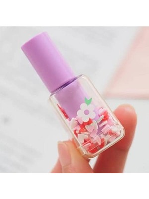 Storemax Havuç ve Oje Şekilli Fosforlu Kalem Seti, Çok Renkli EASYSO2934 Toplam 11 Emojili Kalem Doldurulabilir Tekrar Kullanılabilir Hazneli Mini Kalemlikli