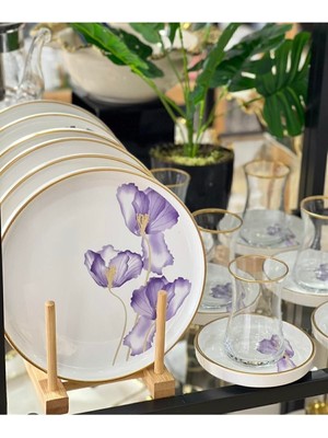 UltraMint 18 Parça Çay Saati Seti, Zarif ve Pratik Pasta Sunum Takımı