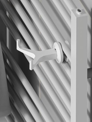 Storemax Yeni Nesil,banyo Askısı, Bornoz Askısı, Kolay Kurulum, Havlu Kıyafet Askıs, V Şeklinde(2 Adet) (Beyaz)