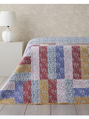 Storemax Log Cabin Patchwork Size Çok Amaçlı Örtü Pembe