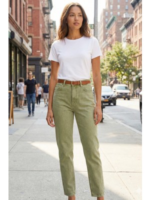 Twister Adriana 9452 Mom Kalıp Yüksek Bel Kadın Kot Pantolon