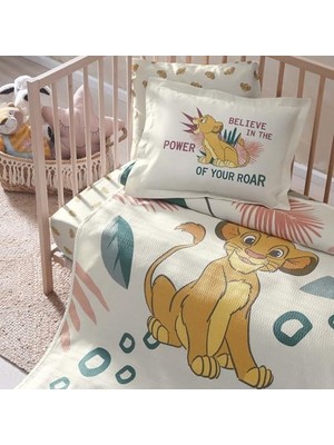 Storemax Lion Power Lisanslı Karakter BASKILI%100 Pamuk Pike Takımı, Çok Renkli, Küçük Tek Kişilik