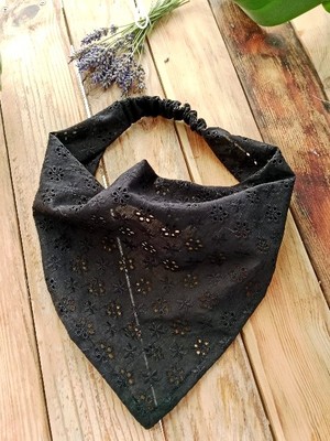 Brode Fisto Lastikli Bandana | Doğal Pamuk Saç Bandı