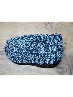 Neolife Büyükanneye Hediye Nostaljik Çok Renkli El Örgüsü Yün Patik - Tekli