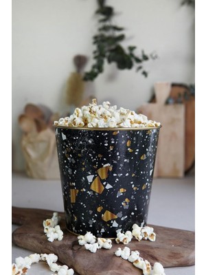 Storemax Popcorn Kutusu - Patlamış Mısır Kovası 13.5 Cm, Terrazo (Terrazzo)