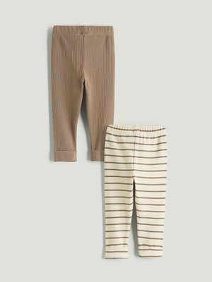 Lcw Kahverengi Beli Lastikli Erkek Bebek Pantolon 2'li