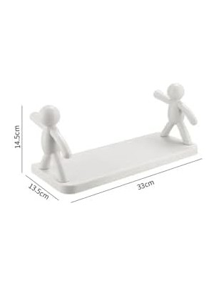 Storemax 2'li Banyo Mutfak Organizer, Şampuan Kozmetik Baharat Kavanozu Düzenleyici, Yapışkanlı Raf