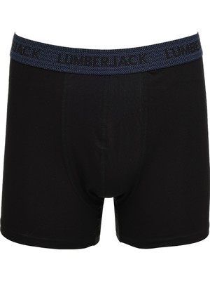 Lumberjack MB Duz 3lu 30NK301 5pr Siyah Erkek Boxer