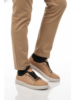 Ayakmod Kum Nubuk Hakiki Deri Ortopedik Erkek Casual Ayakkabı 818 M