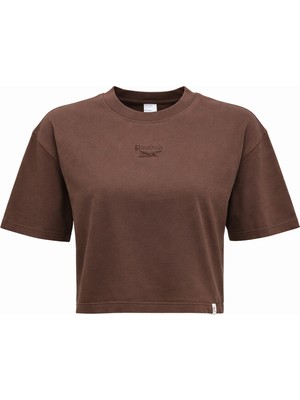 Reebok Sally  Tee Kahverengi Kadın Kısa Kol T-Shirt