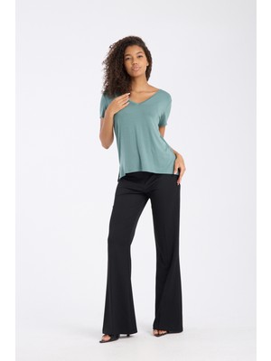 Vita Fortuna V Yaka Kısa Kollu Basic T-Shirt - VK0079