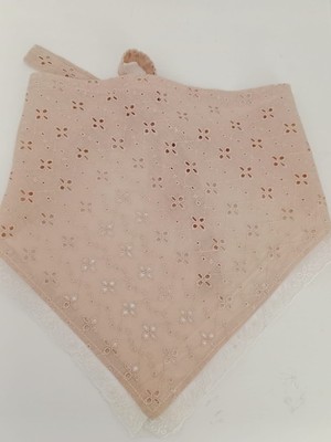 Mufin Collection El Yapımı Fisto Pamuklu Kumaş - Dantel Detaylı - Bağcıklı Bandana