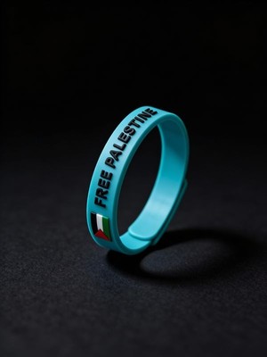 Zaytoon Bileklik, Kokulu Lastik Bileklik Filistin Sloganı