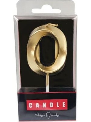 Storemax - Kristal Desenli 0 Yaş Altın Pasta Mumu