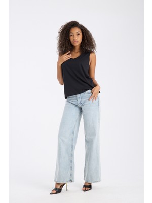 Vita Fortuna Örgü Detaylı Yuvarlak Yaka Atlet - VK0047