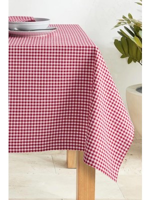 Storemax Masa Örtüsü Pamuk Sofra Bezi 160X160 (Kırmızı)