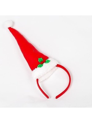 Storemax Yılbaşı Süsü Taç Baba Şapka Kırmızı 12X32 Cm.