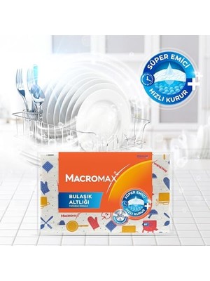 Storemax Gümüş Iyonlu Bulaşık Kurutma Matı, Süper Emici, Hızlı Kuruyan Koku Yapmaz Mutfak Altlığı