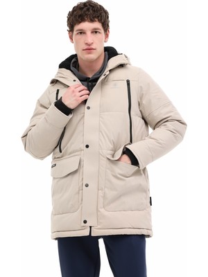 Lumberjack ml Adlers Long Coat 5pr Bej Erkek Uzun Kaban