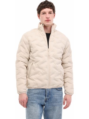 Jack & Jones JCOWIN QUILTED COLLAR JAC Taş Rengi Erkek Mont