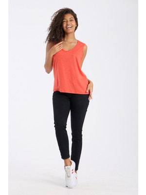 Vita Fortuna Örgü Detaylı Yuvarlak Yaka Atlet - VK0047