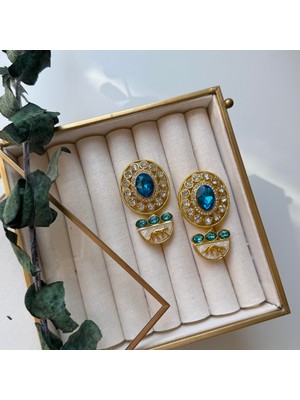 Alice İsstanbul Kaplan Detay Vintage Küpe