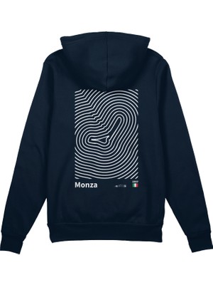 The Lucid Lab Monza Circuit Artwork Oversize Hoodie - Lacivert