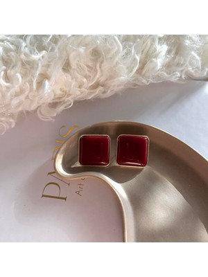 Alice İsstanbul Bordo Cecilia Küpe