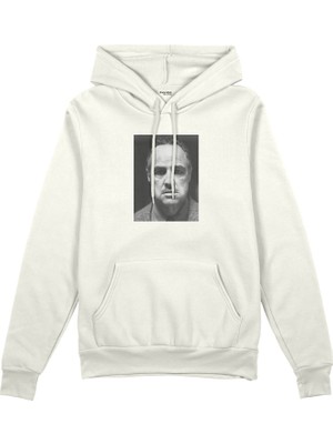 The Lucid Lab Marlon Brando / Godfather 1972 Oversize Hoodie - Beyaz