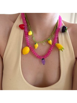 Alice İsstanbul 2li Meyveli Charm Kolye